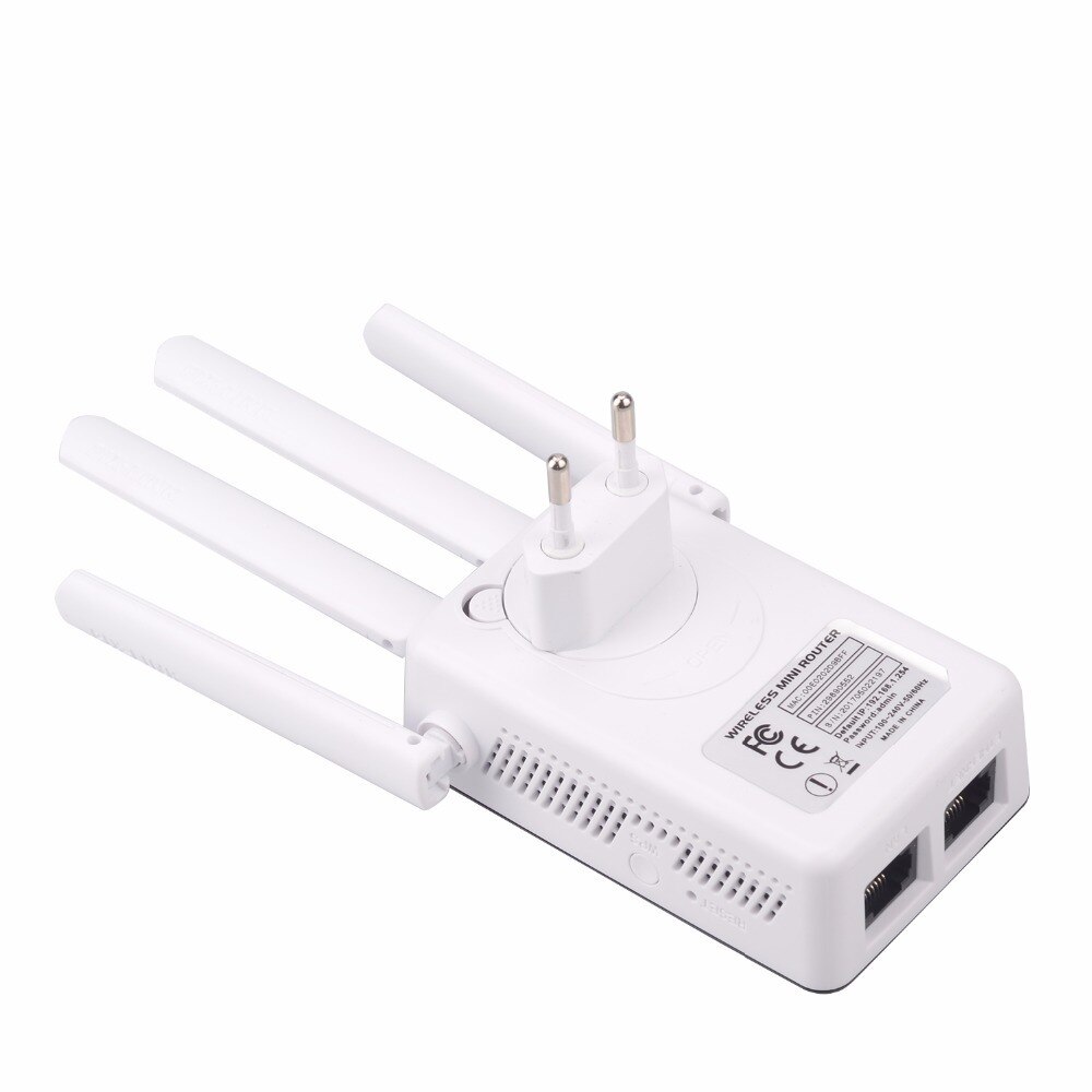 Wifi Signaal Repeater Versterker 300M Draadloze Router Netwerk Extender Draadloze Ap 110-220V WR09Repeater Wit