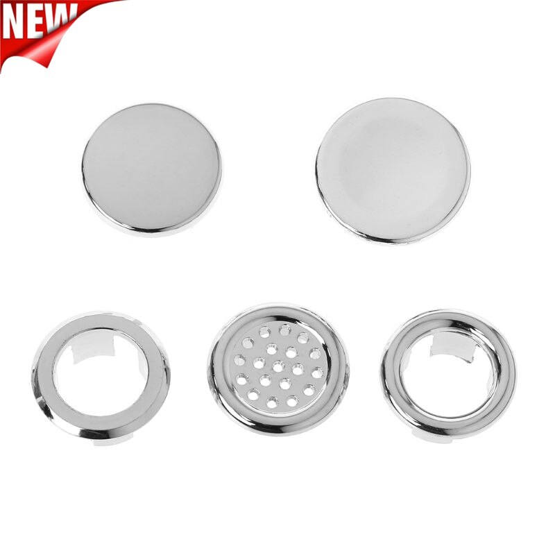 Bathroom Basin Sink Overflow Ring Six-foot Round Insert Chrome Hole Cover Cap