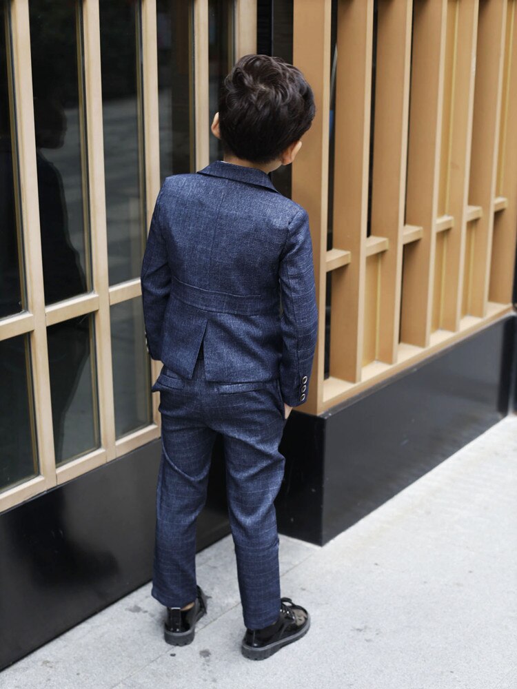 formale Jungen anzug Hochzeit/Rauchen Anzüge Jungen Blazer Anzug Mariages/kleidung Durchführen Kostüm Kleinkinder Blazer 2 stücke: jacke + Hosen