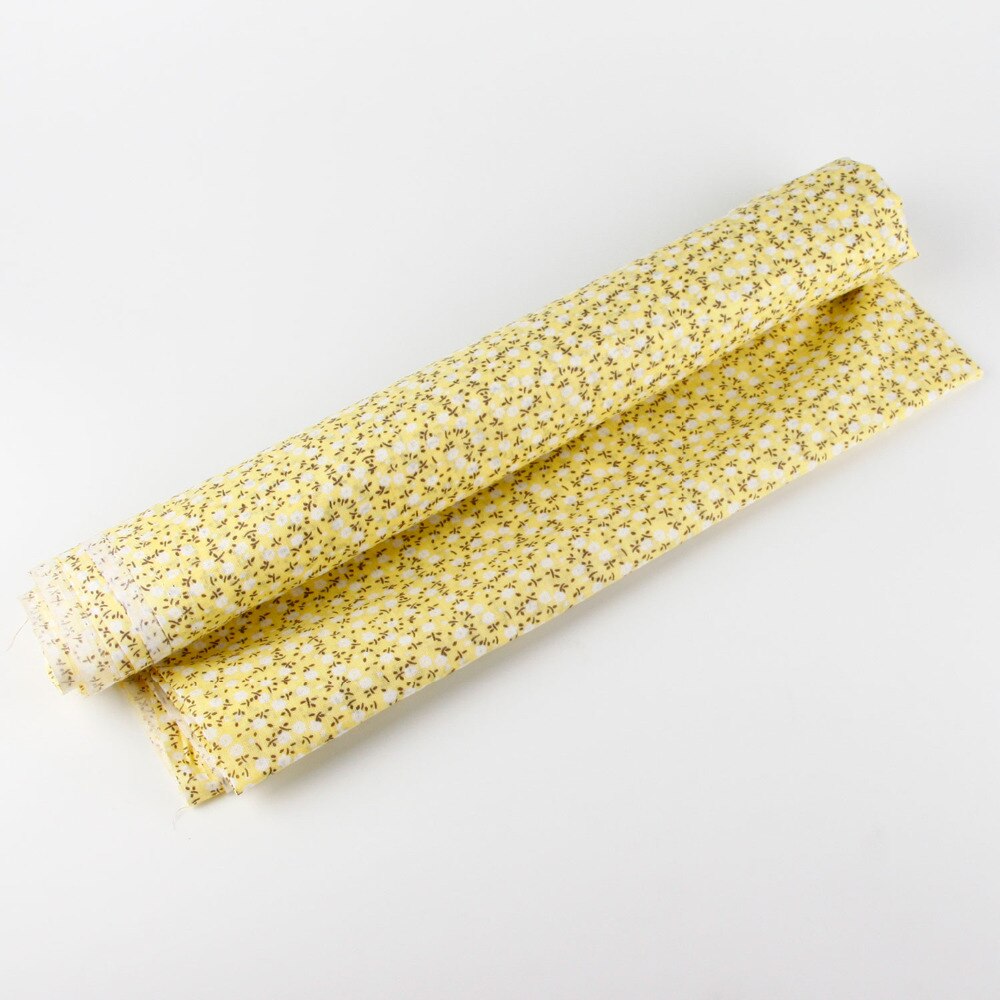 158 cm x medio metro tela de algodón amarillo tela de retazos paquete acolchado tilda tela para coser tela Diy
