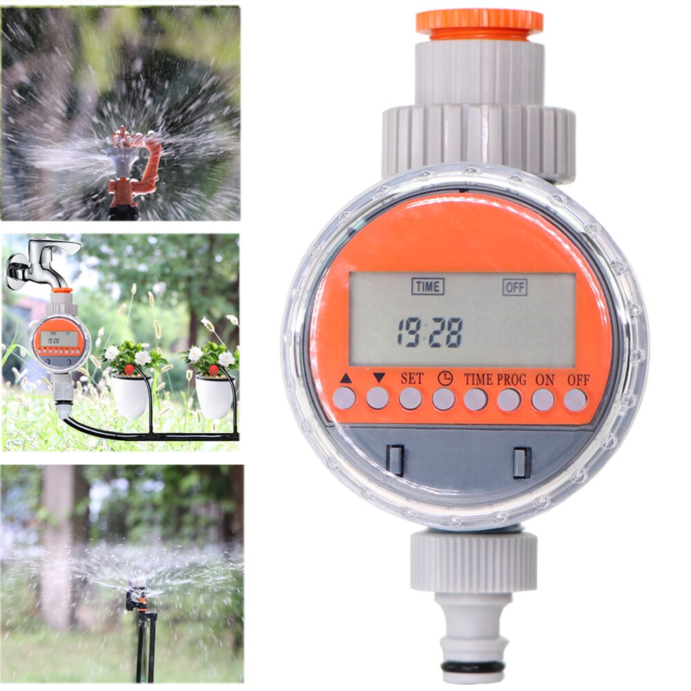 Automatic LCD Display Ball Valve Water Timer Plant Watering Electronic Controller for Home Garden Irrigation System Greenhouse