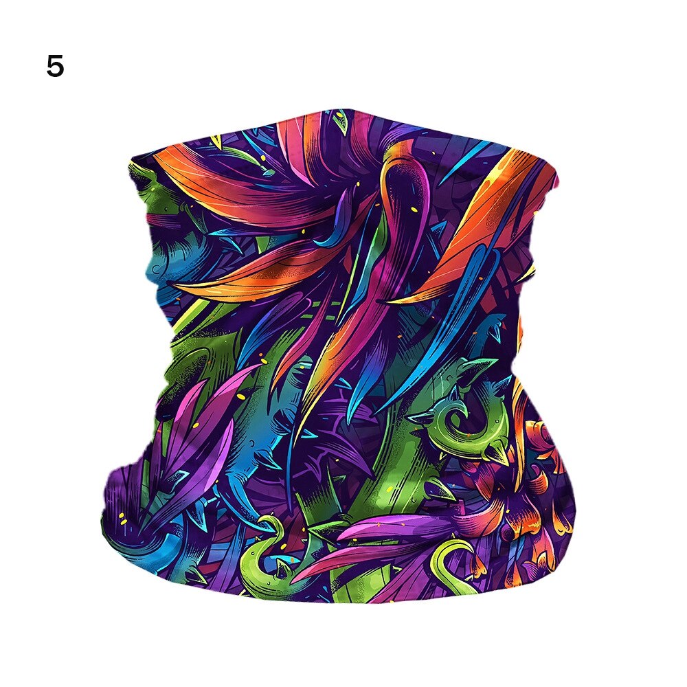1Pc Unisex Elastische Hoofd Gezicht Halsbeenkap Tube Bandana Sjaal Stofdicht Bandana Half Gezicht Sjaals Outdoor Fietsen Accessoires: 5
