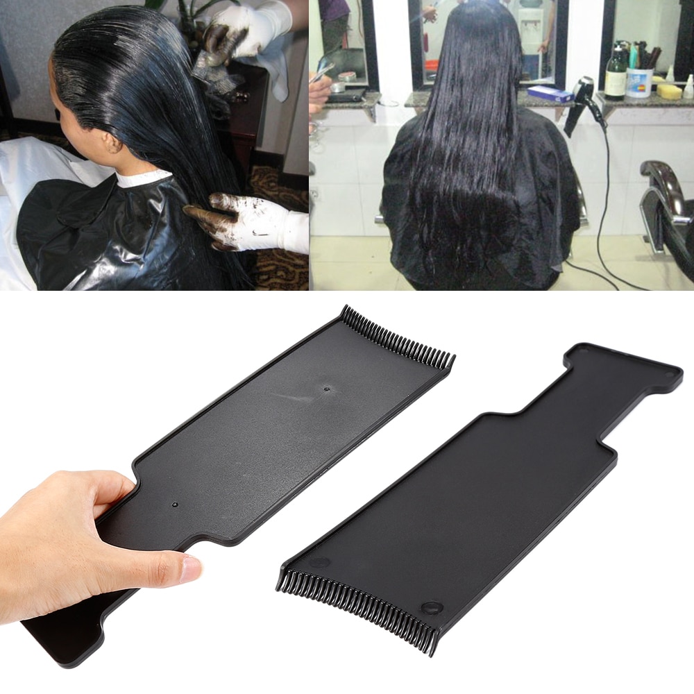 Schwarz kunststoff Salon pinsel bleichen Farbton kamm dauerwelle anwendung farbstoff färbung friseur Styling werkzeuge pinsel werkzeug