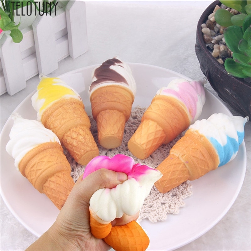 TELOTUNY 10cm Eis quetschen spielzeug Simulation Kuchen Langsam steigend praktisch Riemen Brot Spielzeug Z0123
