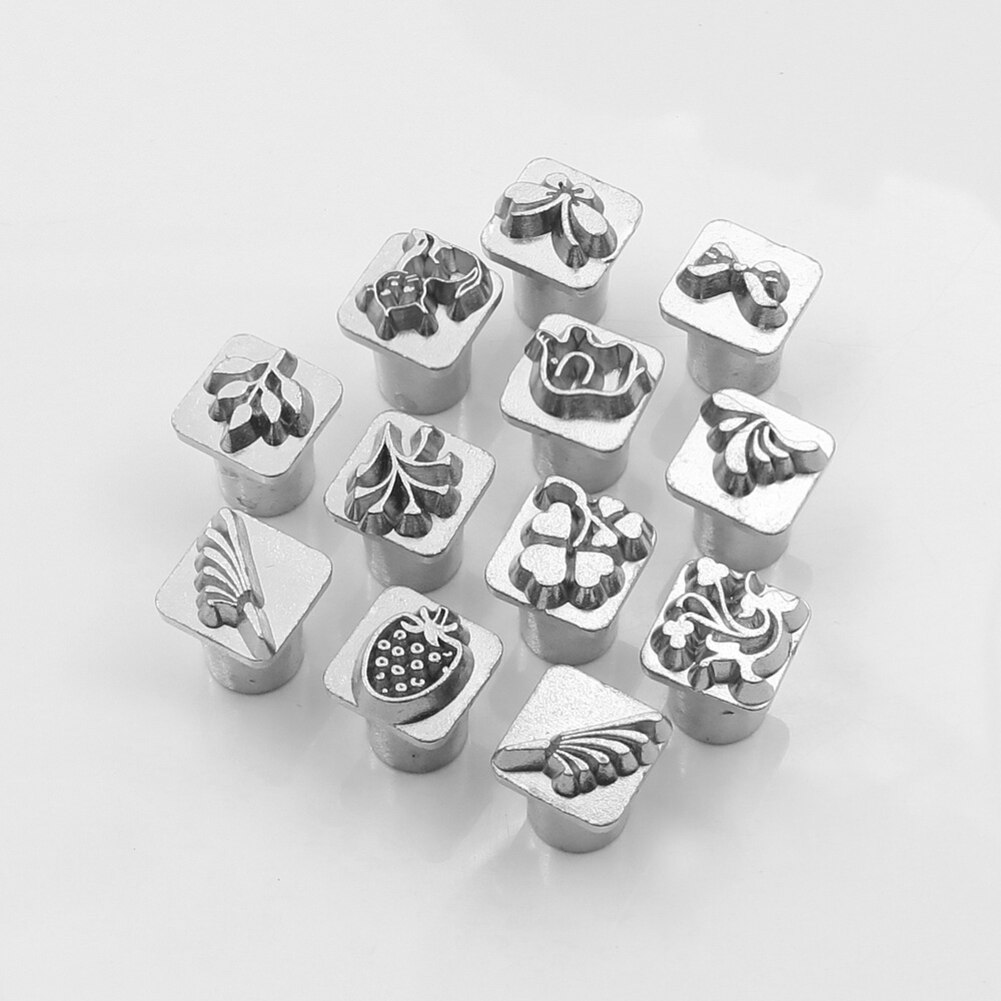 1 Set Leather Working Saddle Making Tools Leather Stamp Set for DIY Steel Punch Carving Metal Leather Craft Stamps Printing Tool