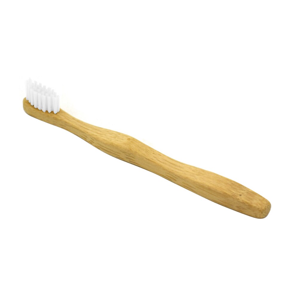 1 pces criança escova de dentes de bambu natural eco amigável macio cerdas escova de dentes da criança madeira: 01