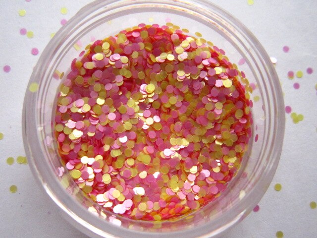 G459 Gemengde Kleuren 1mm Dots Nail Art Tips Glitter Cirkel Pailletten Nail Art Glitters