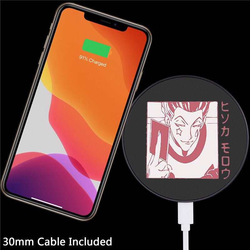 Hunter X Hunter Anime Drahtlose Ladegerät für Iphone/Airpods Drahtlose Ladegerät Tragbare Ladegerät für Samsung für Huawei für Xiaomi