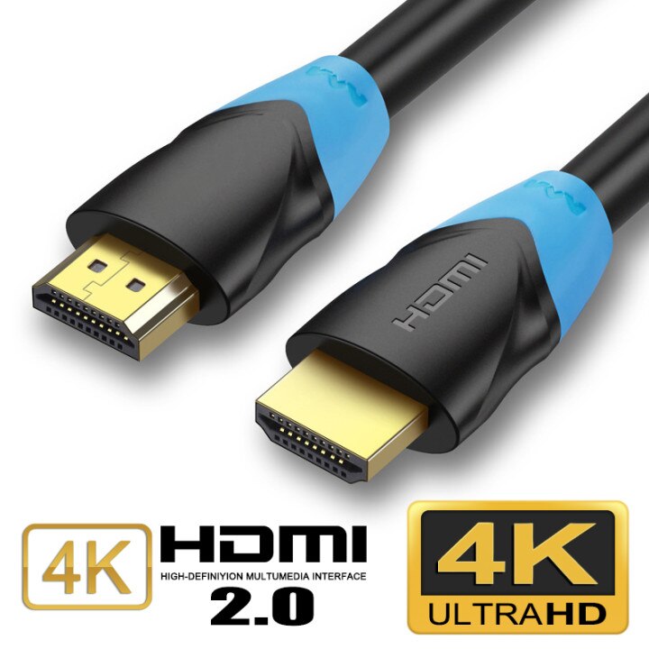 4k Cable HDMI 2,0 versión línea HDMI a HDMI Switch Splitter Cable 0,5 m 1m 1,5 m 2m 3m 5m 10m 12m 15m adaptador de Audio y vídeo de Cable