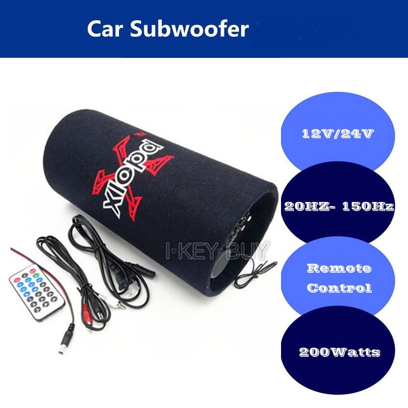 Altavoz Subwoofer portátil para coche, 5 pulgadas, 12V, 220V, Audio para teléfono, Bluetooth Xp, Radio Fm, ordenador, hogar, motocicleta, coche activo