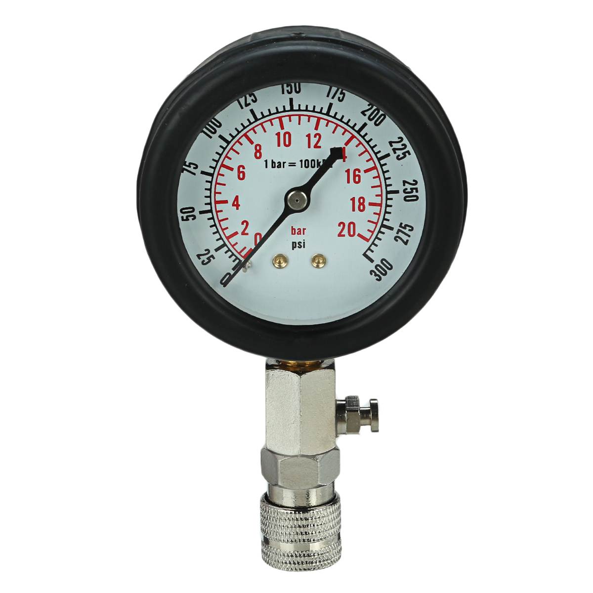 Automobile Pressure Gauge Tester Gasoline Engine Compression Tester Petrol Gas Engine Cylinder Test Kit 0-300PSI Repair Tool