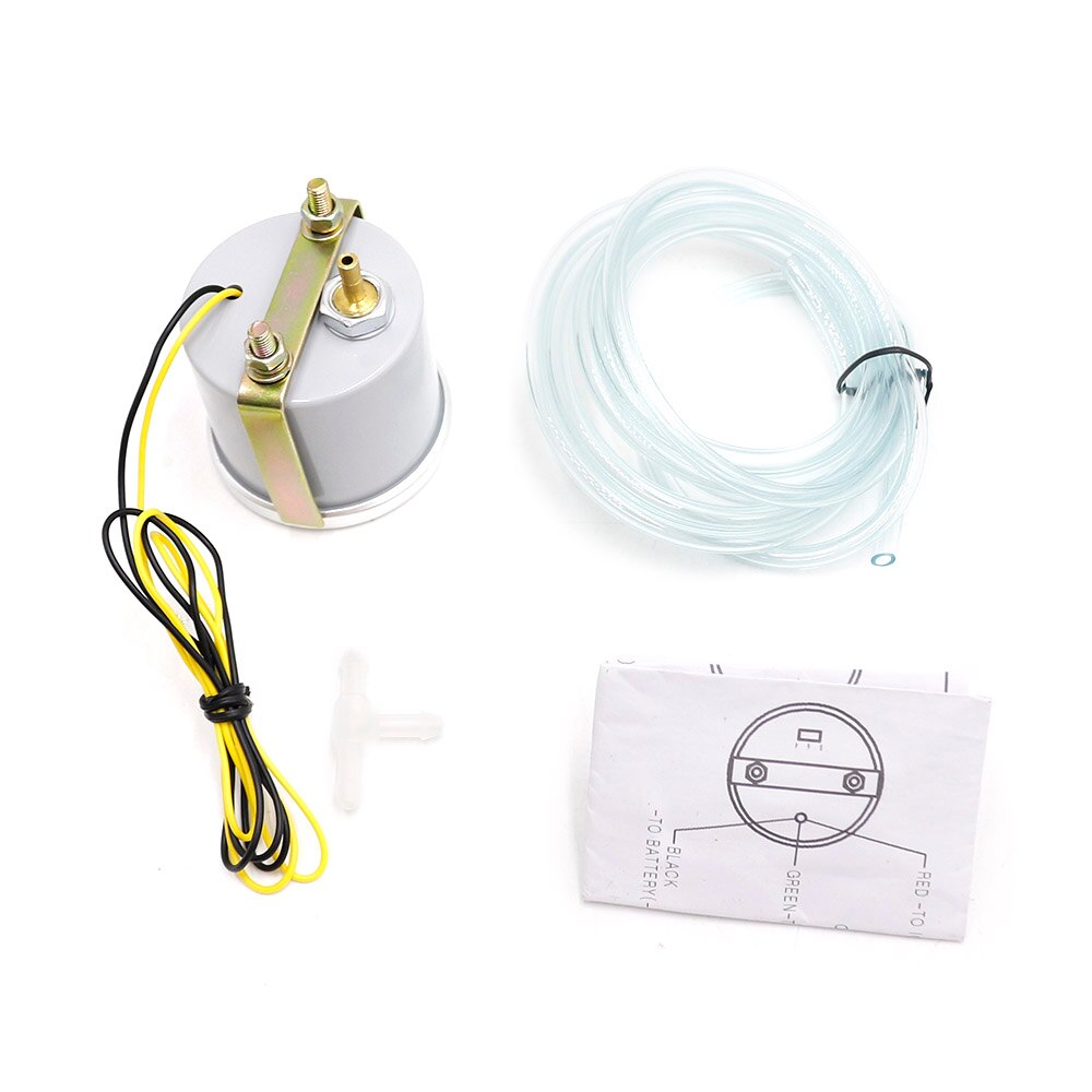 CNSPEED 2" 52mm Turbo Adjustable PSI Pulse Meter + Turbo Pulse Controller Kit 1- 30 PSI IN-CABLE Meter Metric YC101226