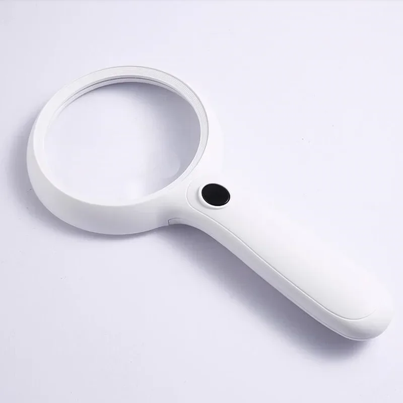 108mm 120mm 138mm 150mm Optical Lens Magnifying Glass With LED Lights Handheld Backlit Reading Magnifier Lupas