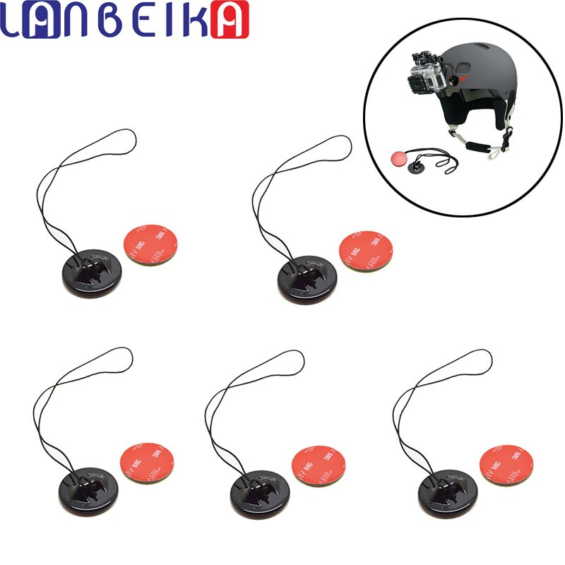 LANBEIKA-Cierre de seguro de seguridad para surfear, adhesivo de montaje para Gopro Hero 10, 9, 8, 7, SJCAM SJ4000 Yi 4K, accesorio para DJI: 5 PCS