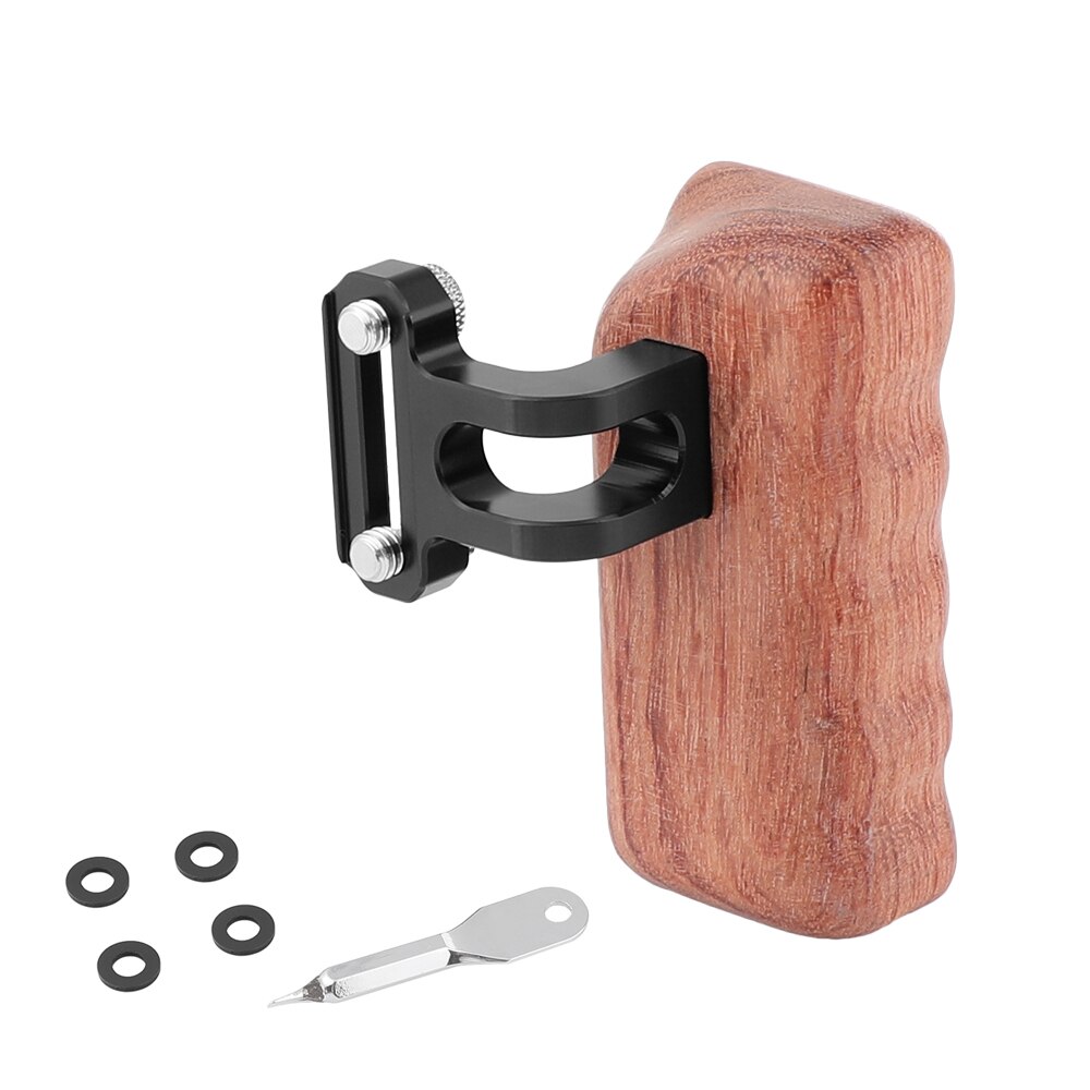 HDRiG Reversible Wooden Handle Grip Wood Hand Grip Medium Size With 1/4"-20 Screws(Left Side)