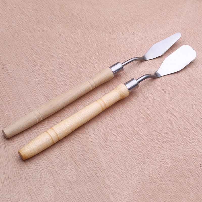 Stainless Steel Knife Palette Paint Tools Mixed Scraper Spatula Art Supplies for Artist Canvas Oil Paint