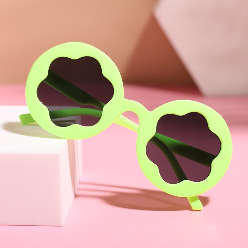 Kids UV400 Sunglasses Cute Floral Shaped Outdoor Beach Sunglasses for Toddler Boys Girls Baby Accessories Children's Boys Girls