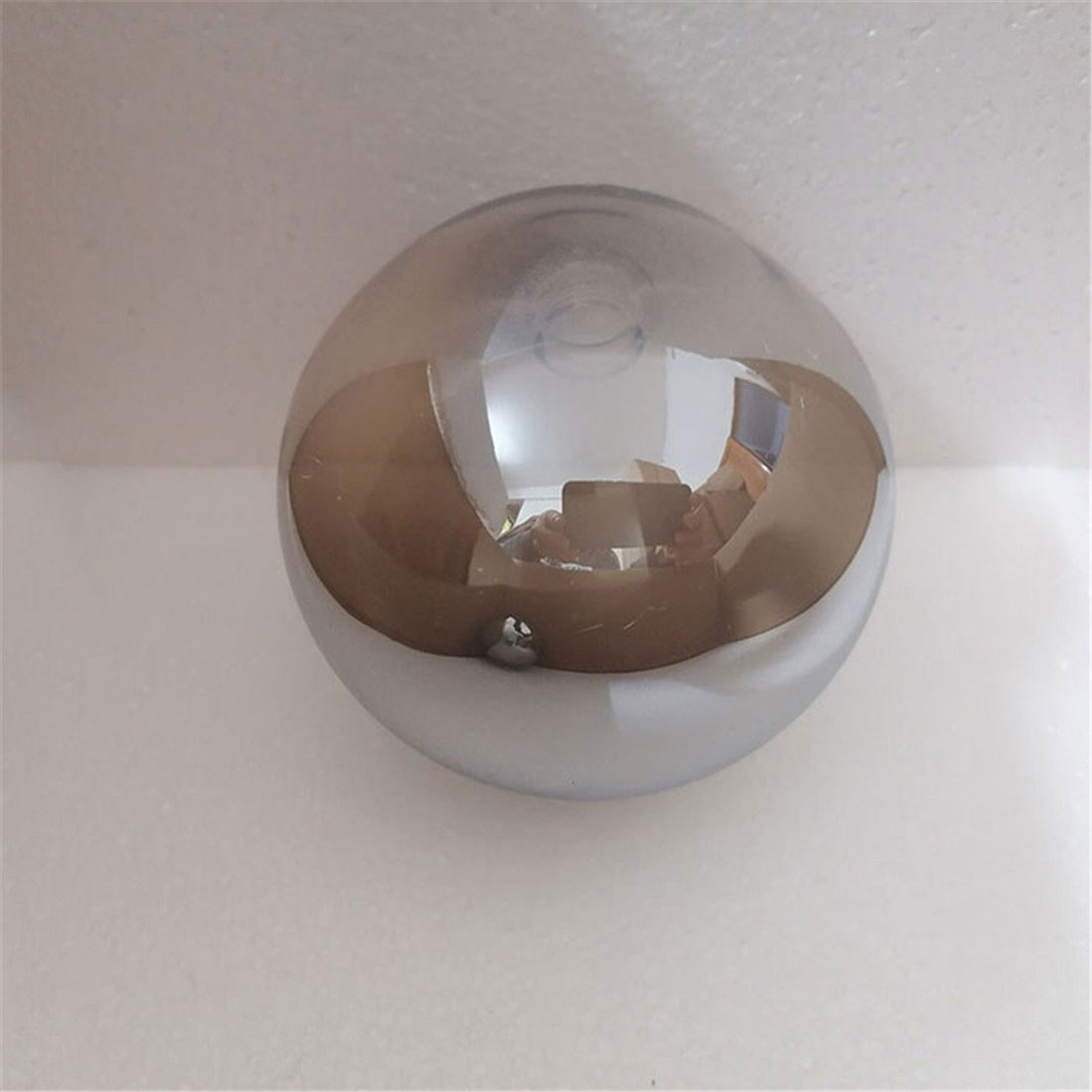 Reemplazo de pantalla de cristal D12cm D15cm G9 para casquillo de rosca ámbar coñac verde azul gris globo accesorio de cubierta de tornillo de vidrio