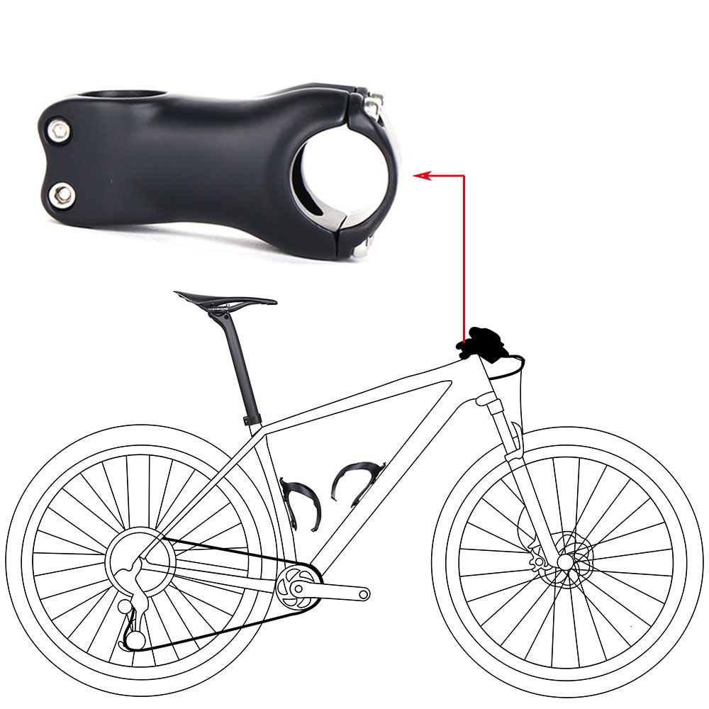 ELITA ONE Mountain Bike Carbon Fibre Stem Road/MTB Bicycle UD Carbon Stems 6/17 Degree31.8mm* 70-130mm