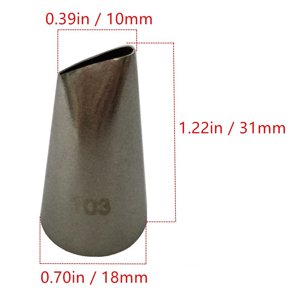 5 stuks bloemblaadjes spuitmondjes roestvrij staal roomijs spuitmondjes gebak tips set taart cupcake decoreren bakgereedschap bakvorm