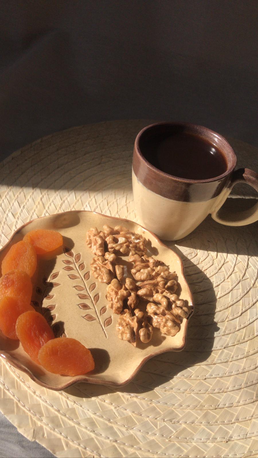 Ceramic Jewelry Plate - Flower Pattern Plates Four different Shape and Colors