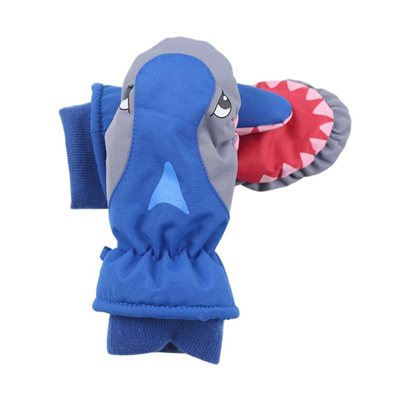 Winter Outdoor Jongens Meisjes Cartoon Ski Waterdichte Handschoenen Leuke Kinderen Antislip Warm Winddicht Wanten 54DA