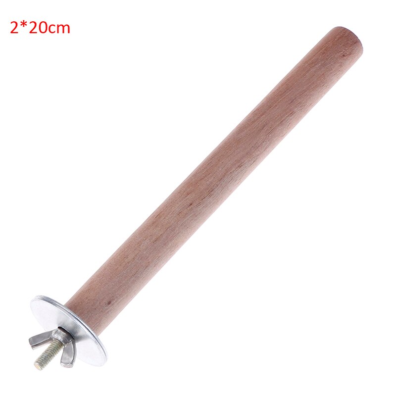 Soportes para loros de madera, 1 unidad, percha de palo para pájaros, accesorios para jaulas de pájaros: 2x20cm