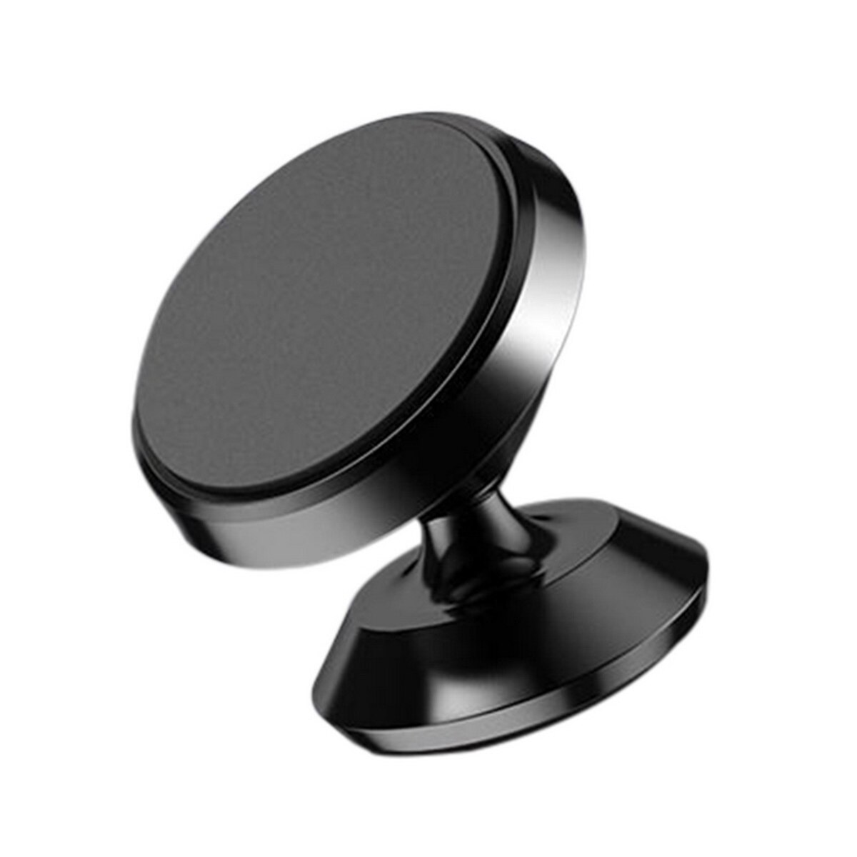 360 Degree Car Magnetic Mobile Phone Holder Mount Car Storage Rack Smartphone Stand Magnet Support Cell In Car GPS Universal: black