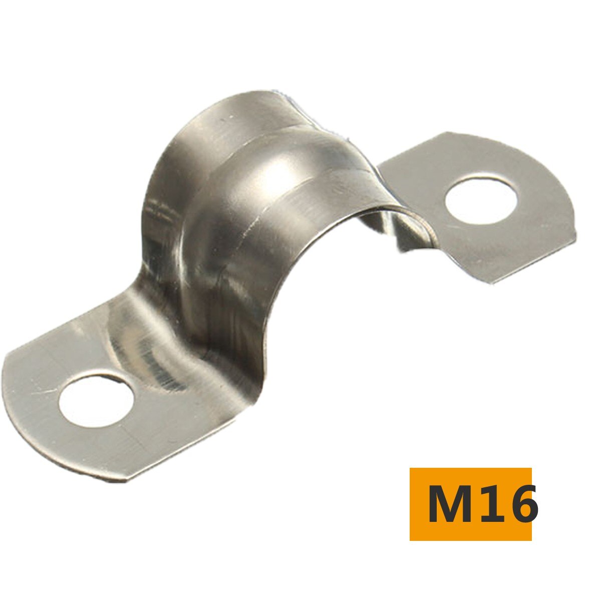 10 Pcs Stainless Steel Plumbing Tube Saddle Pipe Clips Bracket M5/M8/M10/M12/M14/M16/M20 All Sizes Clamp: M16