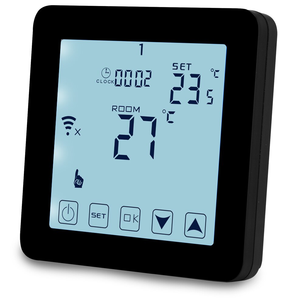 Termostato de calefacción por suelo eléctrico programable wifi con teléfono iso android control inteligente