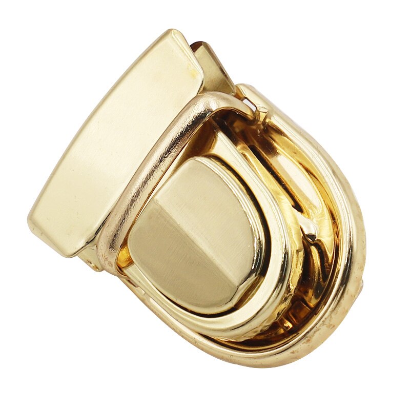 Leather shoulder bag metal accessories leather handicrafts ladies handbag DIY bag hardware accessories flip lock buttons: Style A