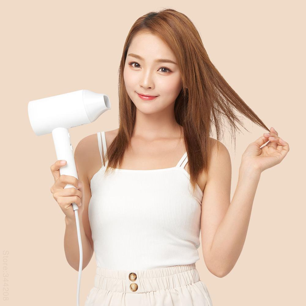 SHOWSEE A1-W Anion Hair Dryer Negative Ion care Professinal Quick Dry Home 1800W Portable Hairdryer Diffuser Constant
