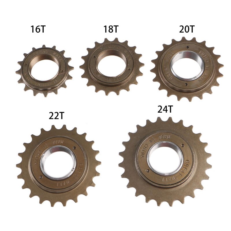Bmx cykel cykelløb 16/18/20/22/24t tand enkelt hastighed freewheel tandhjul del