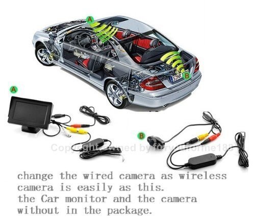 Trådløst bakkamera til renault megane 3 iii / diy let installation / backup kamera / hd ccd nattesyn
