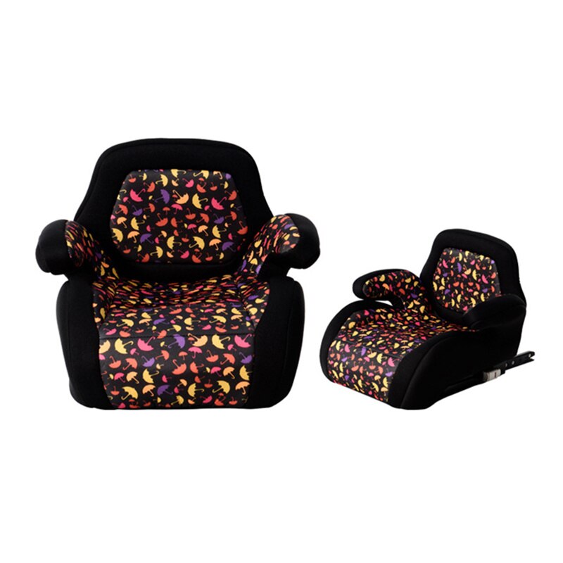 ALWAYSME ISOFIX Auto Sitz ErhöHenne Verdicken Sitzkissen Und Weich Basis Mit ISOFIX Gürtel verriegeln Für Auto, Stuhl: Blume Regenschirm