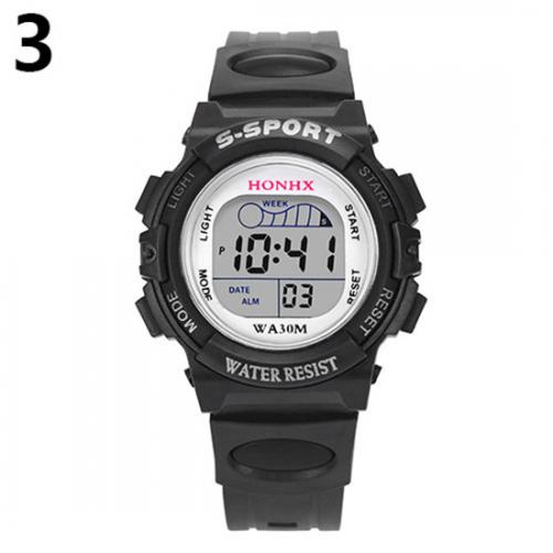 Relojes deportivos para mujer, esfera cuadrada Digital con reloj de pulsera, de , informal, resistente al agua: Negro