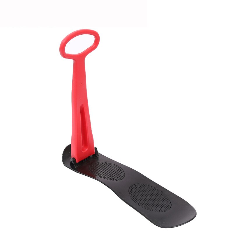 Snow Scooter Ski Scooter Fold-up Snowboard Sledge Folding Sliding Ski Snowboard with Grip Handle Snow Sled for Snow and Grass: Red