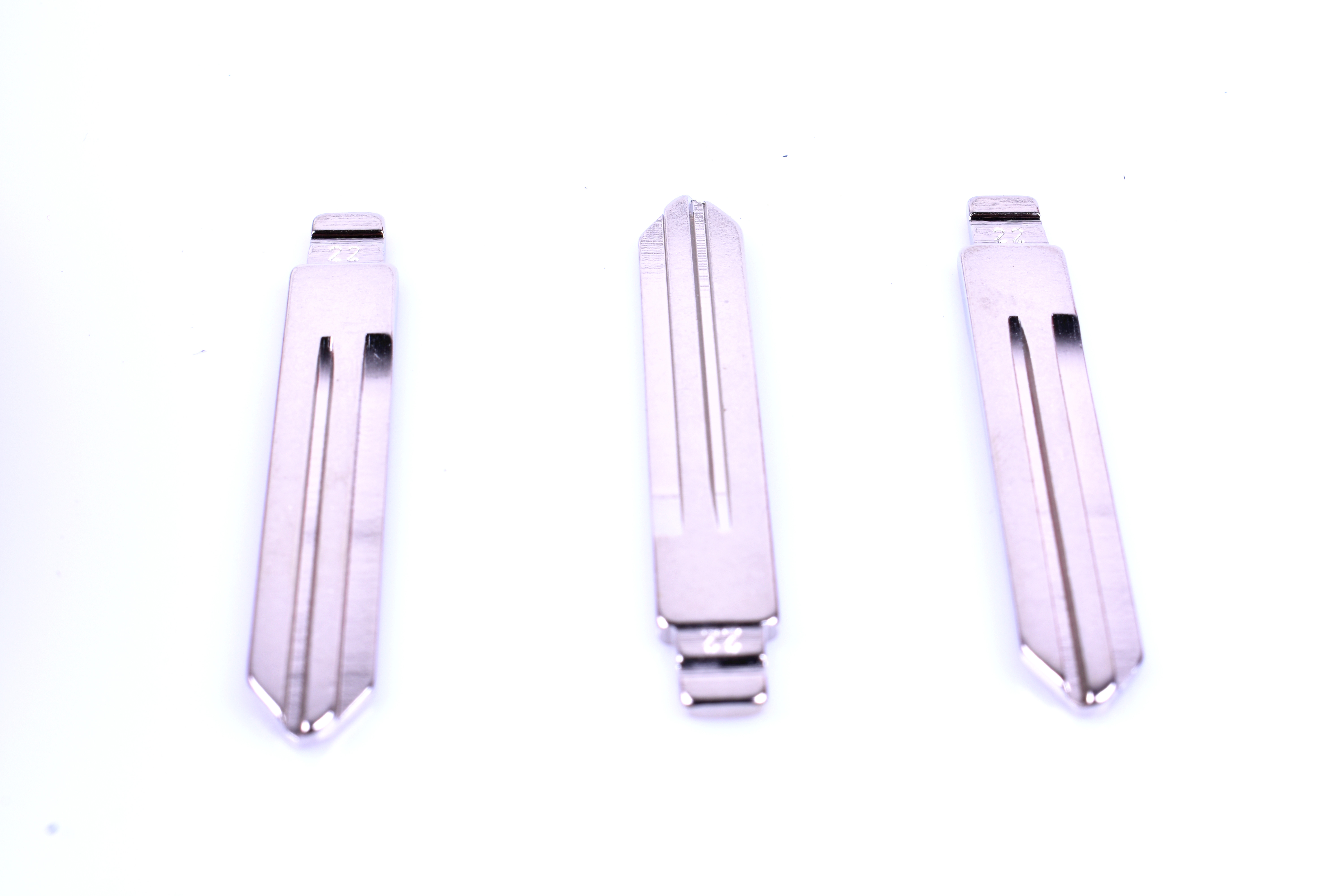 (5 pièces) #22 lame remplacement pliable clé lame voiture clé à distance embryon vierge pour Nissan Tiida Teana Opel, Daewoo