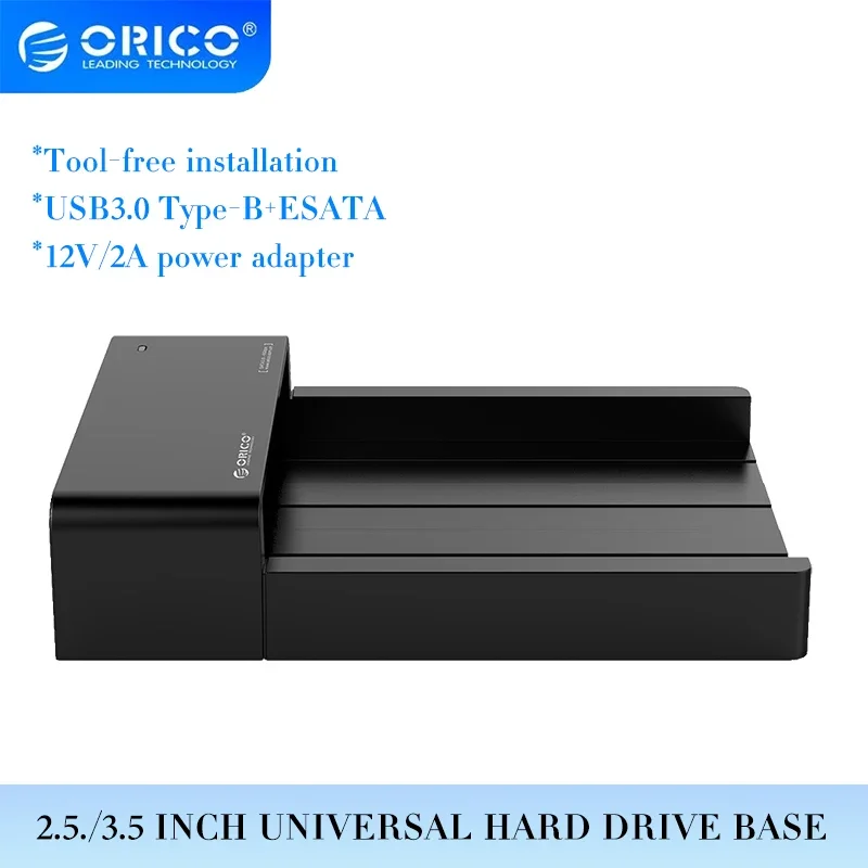 Orico esata 3.5 -tums dockningsstation för hårddisk usb 3.0- hårddiskhölje verktygsfritt sata till usb typ b externt ssd/hdd-hölje