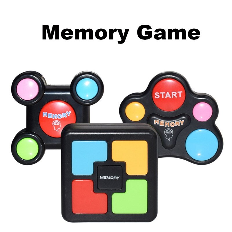 Máquina de juego de memoria educativa con luces, juguete interactivo divertido con sonidos