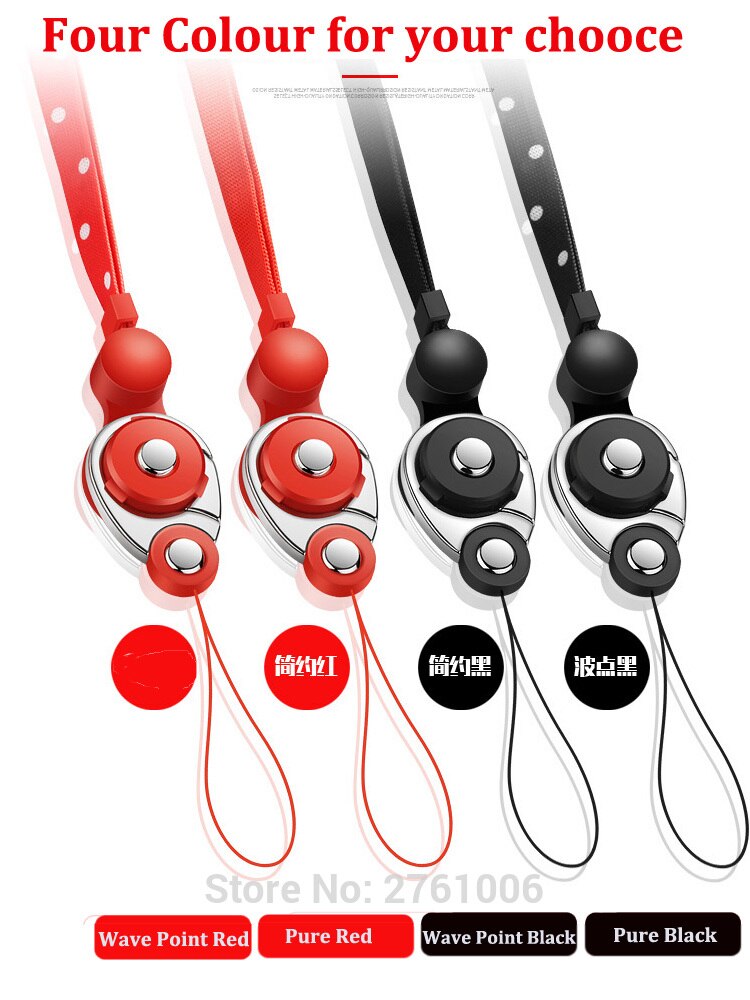 Detachable Phone Lanyard & Ring, Cell Phone Tether Neck strap Holder Wrist Strap Ring For mobile phone/ ID card badge/ iPod/ Mp3