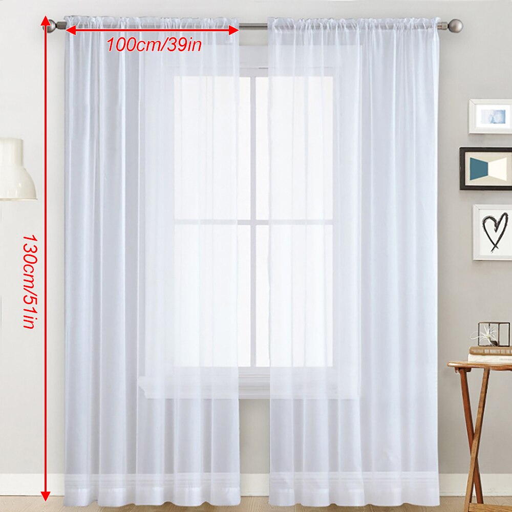 Moderne fenster tüll vorhänge für wohnzimmer schlafzimmer Organza Schleier vorhänge Hotel Dekoration blau weiß rosa grau schier vorhänge
