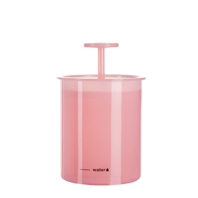 Schuimende Schoon Tool Eenvoudige Gezicht Cleanser Douche Bad Shampoo Schuim Maker Bubble Foamer Apparaat Reinigingscrème Herbruikbare: Pink