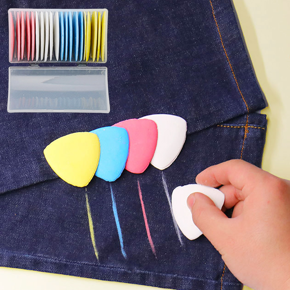 Rotulador borrable de colores para Sastre, marcador de tiza para tela, patrón de ropa, herramienta de costura artesanal, accesorios de costura, 10 piezas