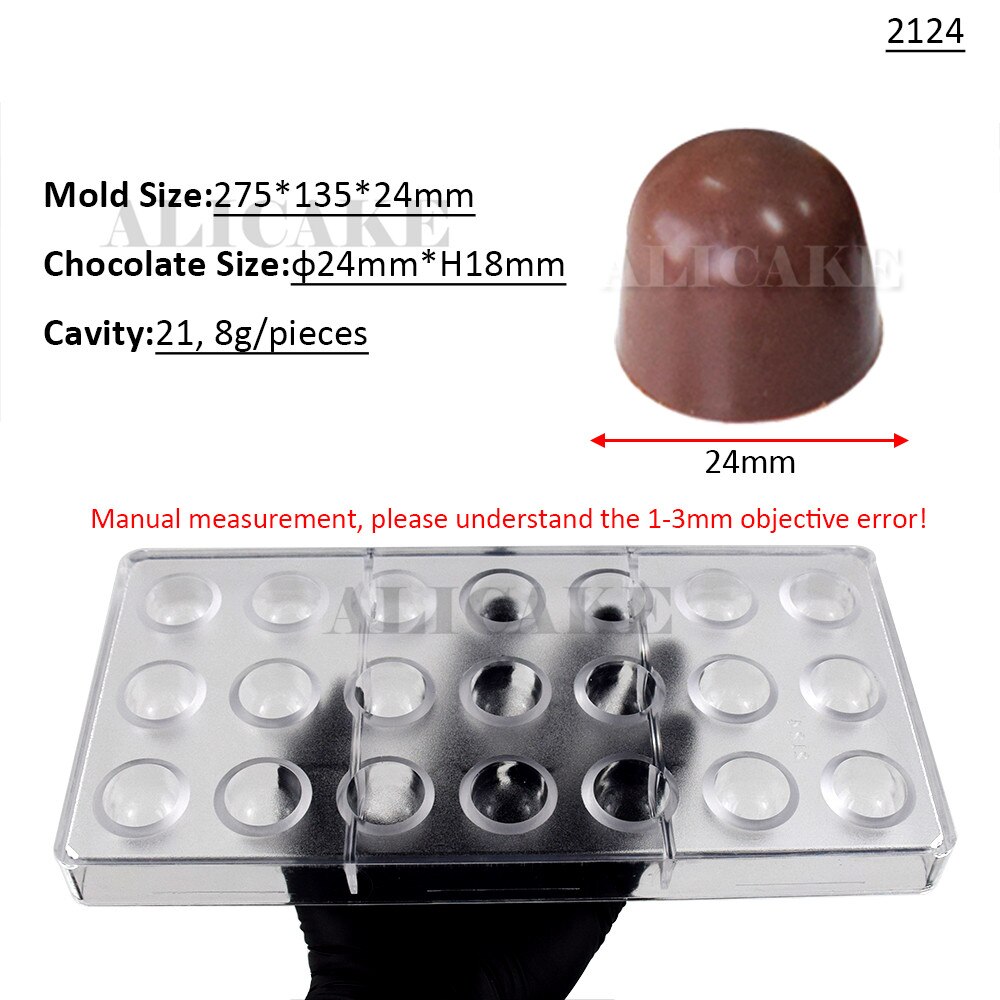 3D Polycarbonate Chocolate Molds Tray Forms For Baking Chocolate Bar Cake Thick Mould Pastry Tools for Bakery Mold: 49-2197