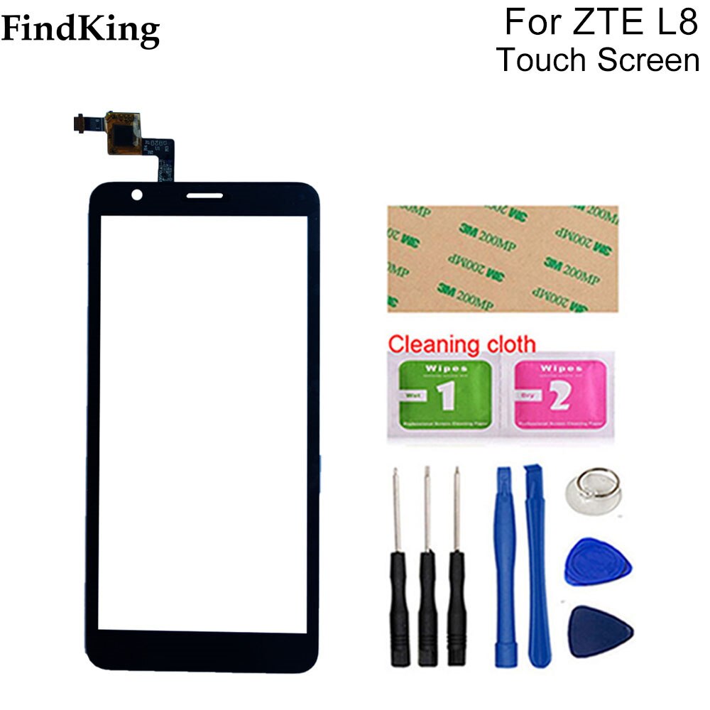 5.0 ''Mobiele Touch Screen Voor Zte Blade L8/Zte Blade A3 Touch Screen Voor Glas Sensor Gereedschap 3M Lijm: Black With Tools