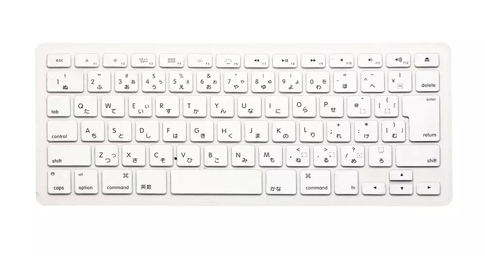 Japanese English Japan JP Keyboard Cover For Macbook Air Pro Retina 13 15 17 （before ) Protector for Mac book keyboard: Silver