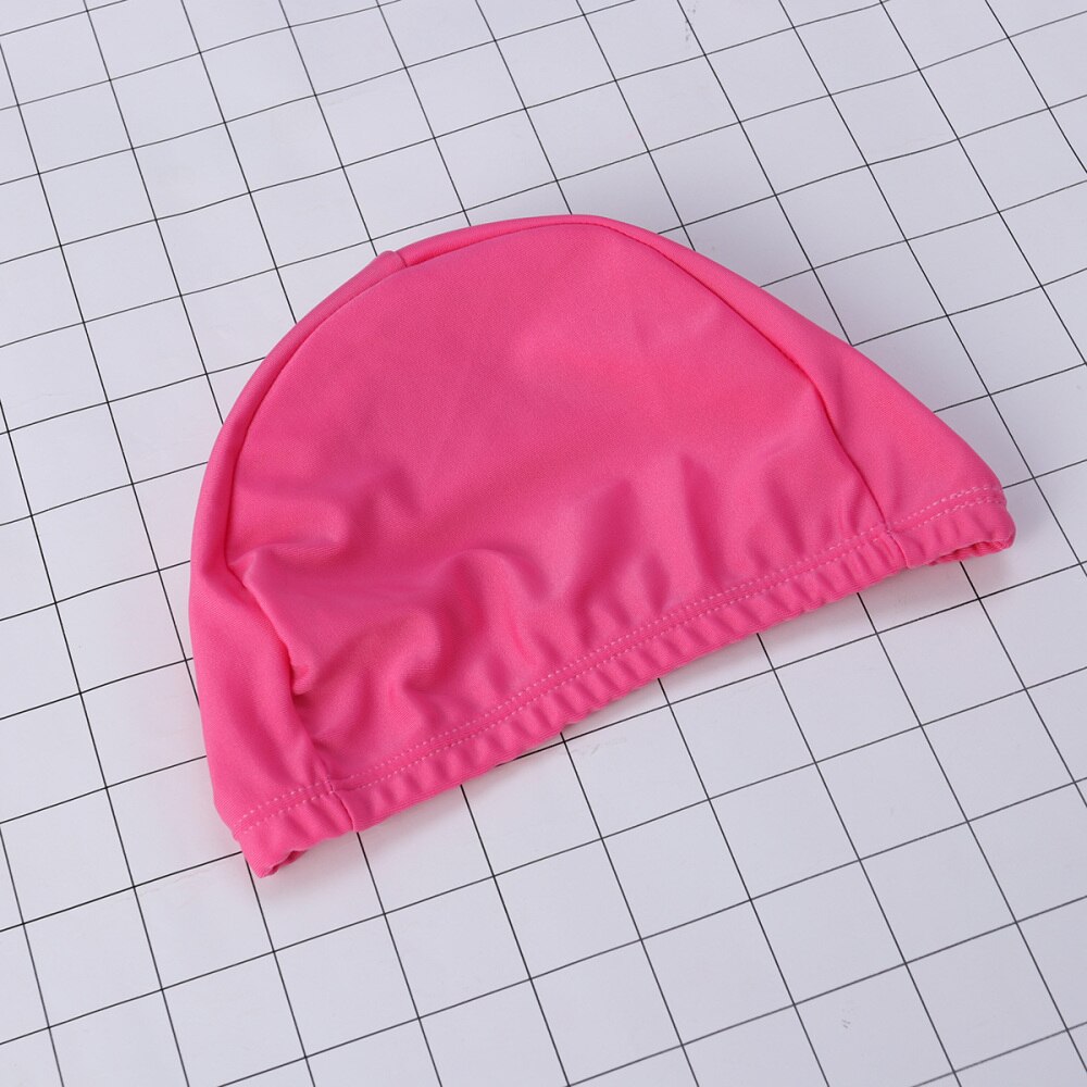Zachte badmuts voor volwassenen, polyester doek, badmuts voor mannen en vrouwen, badmutsen voor watersport (lichtblauw)