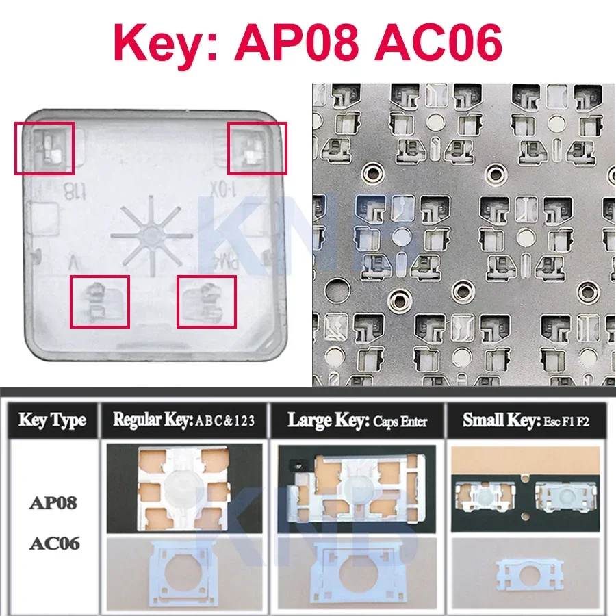 Toetsenbord Toetsen Voor Macbook Air Pro Retina 13 "15" A1398 A1425 A1502 A1466 Keycap Key cap AC06 AP08 AC07 AP11 Type