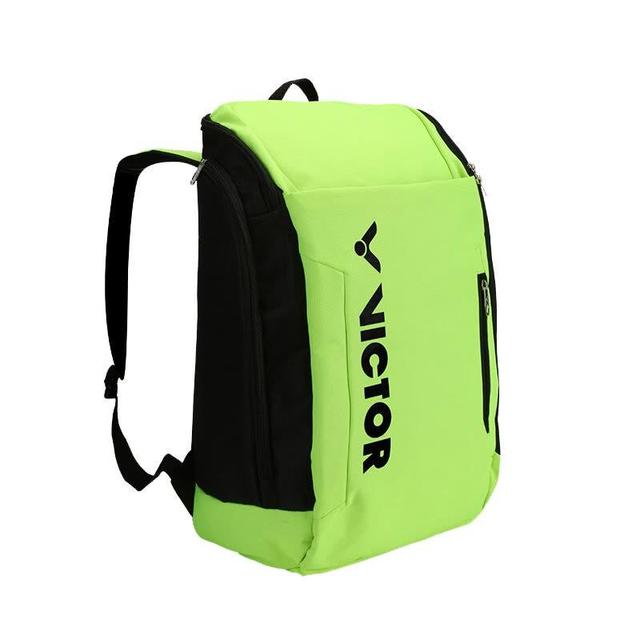 Mochila para raqueta de bádminton para hombre y mujer, bolso deportivo impermeable Victor, puede guardar 3 raquetas: Yellow